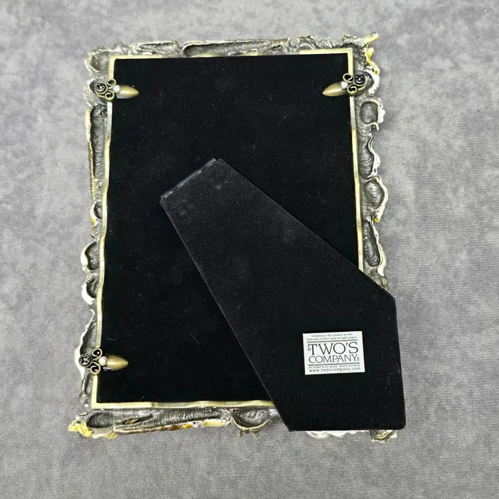 Sanibel Austrian Crystal by Two's Company Seashell Encrusted 5x7 Picture Frame